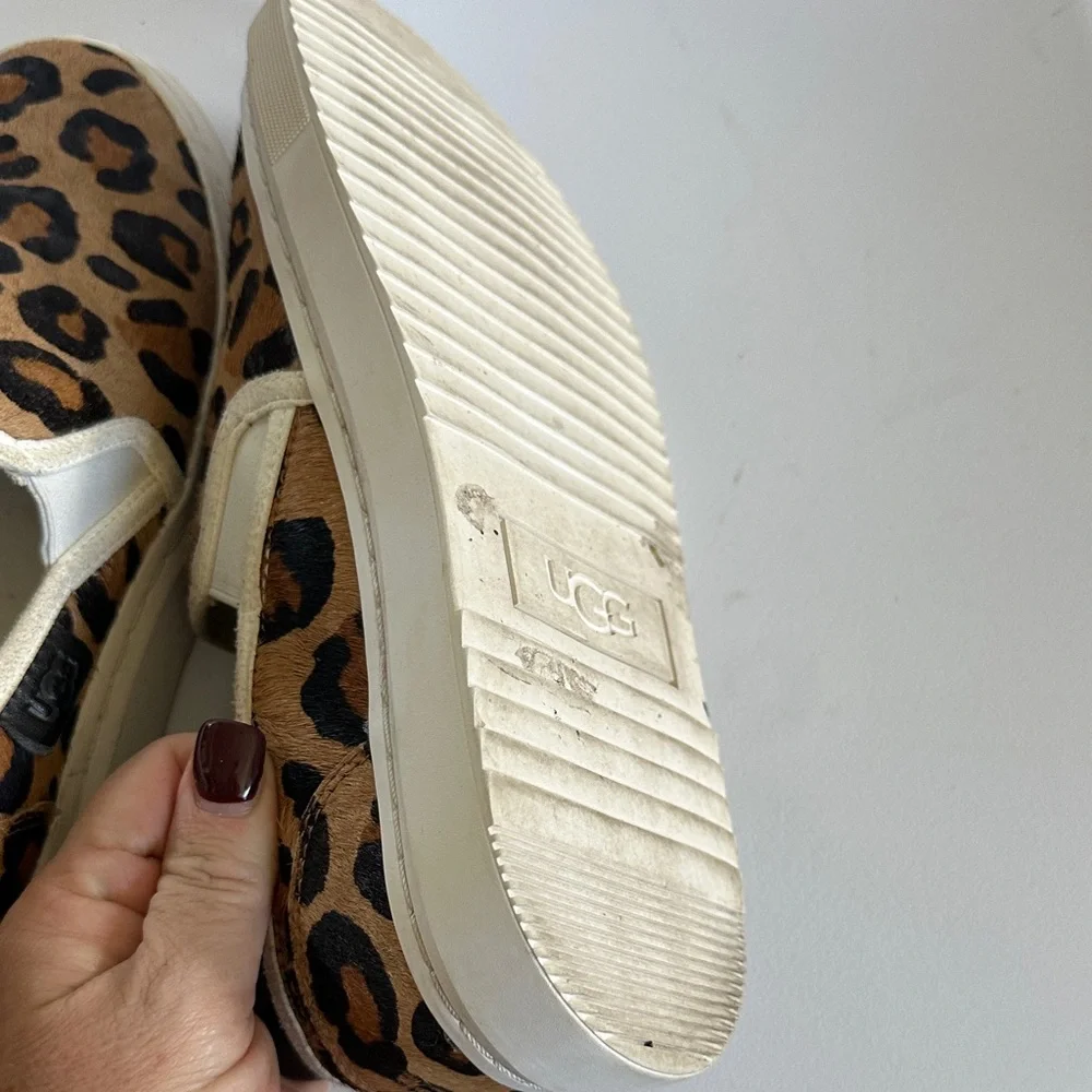 UGG Tan and Black Leopard Slip-On Sneakers - Picture 8 of 8